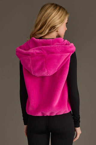 Fuchsia Faux Fur Vest