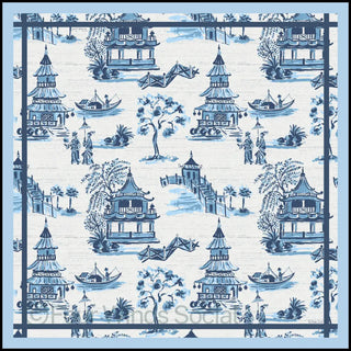 Lucky Pagoda Mahjong Mat: Four Winds Social
