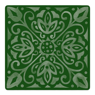 Corner Crush Green Mahjong Mat