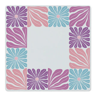 Garden Grid Mahjong Mat: Pink