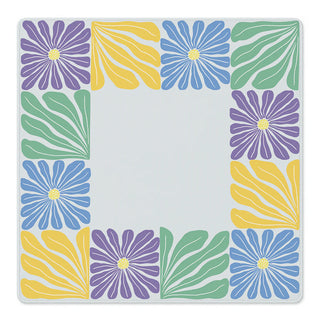 Garden Grid Mahjong Mat: Yellow