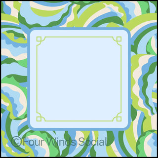 Palm Social Mahjong Mat: Four Winds Social