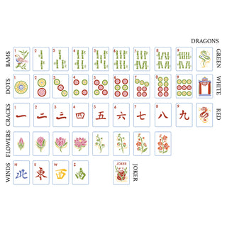 Rack It Mahjong Shanghai Standard Mahjong Set