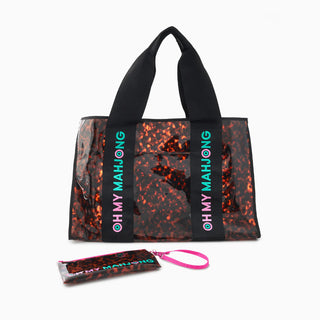 Oh My Mahjong Tortoise Beach Bag